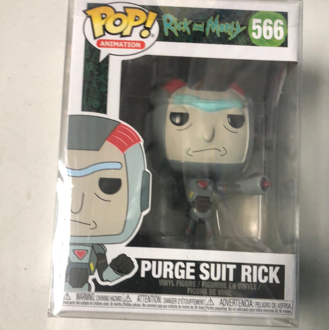 566 Purge Suit Rick FUNKO POP VINYL FRENLY BRICKS - Open 7 Days