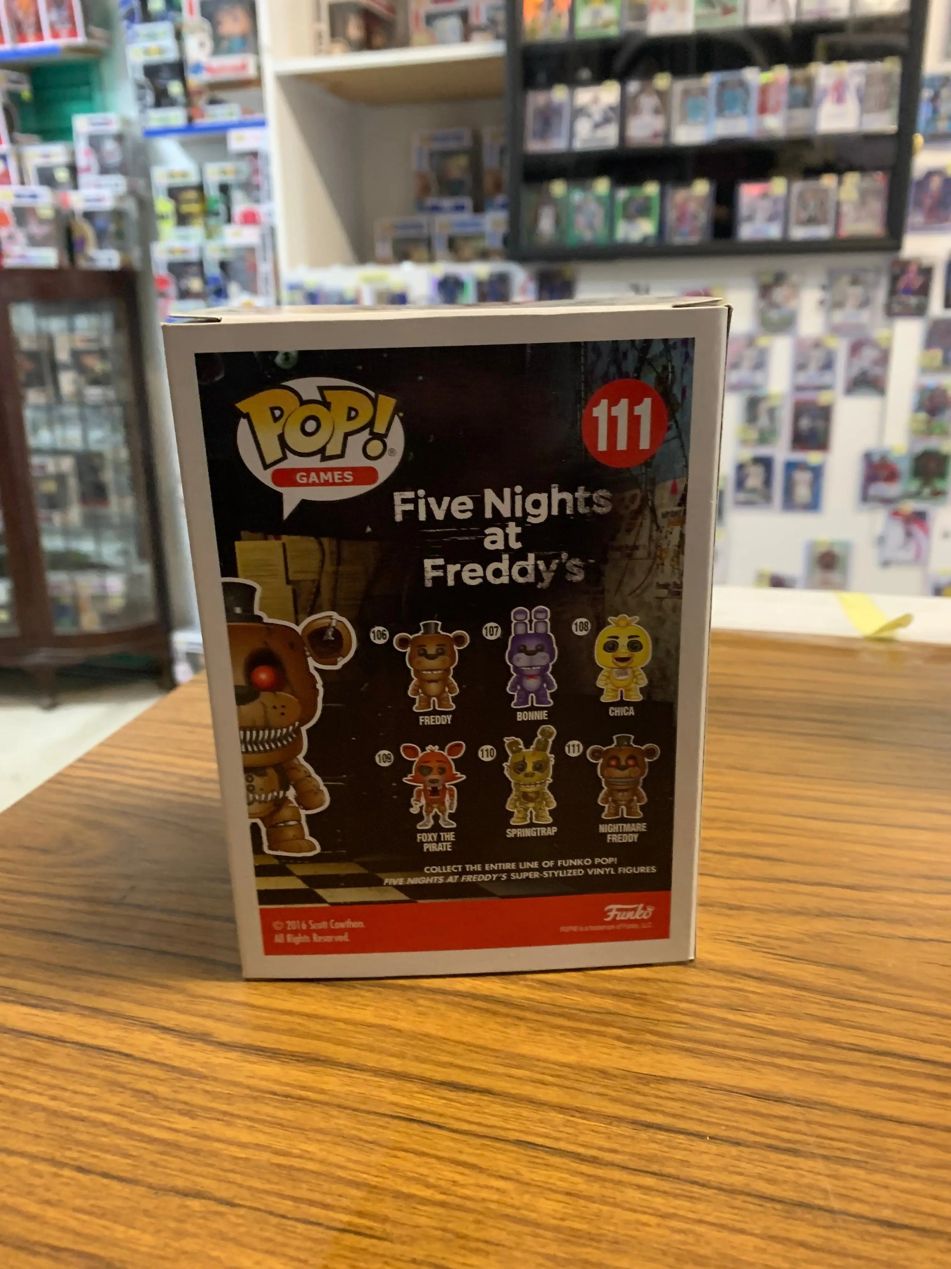 Five Nights at Freddy's #111 Nightmare Freddy Funko Pop! FRENLY BRICKS - Open 7 Days