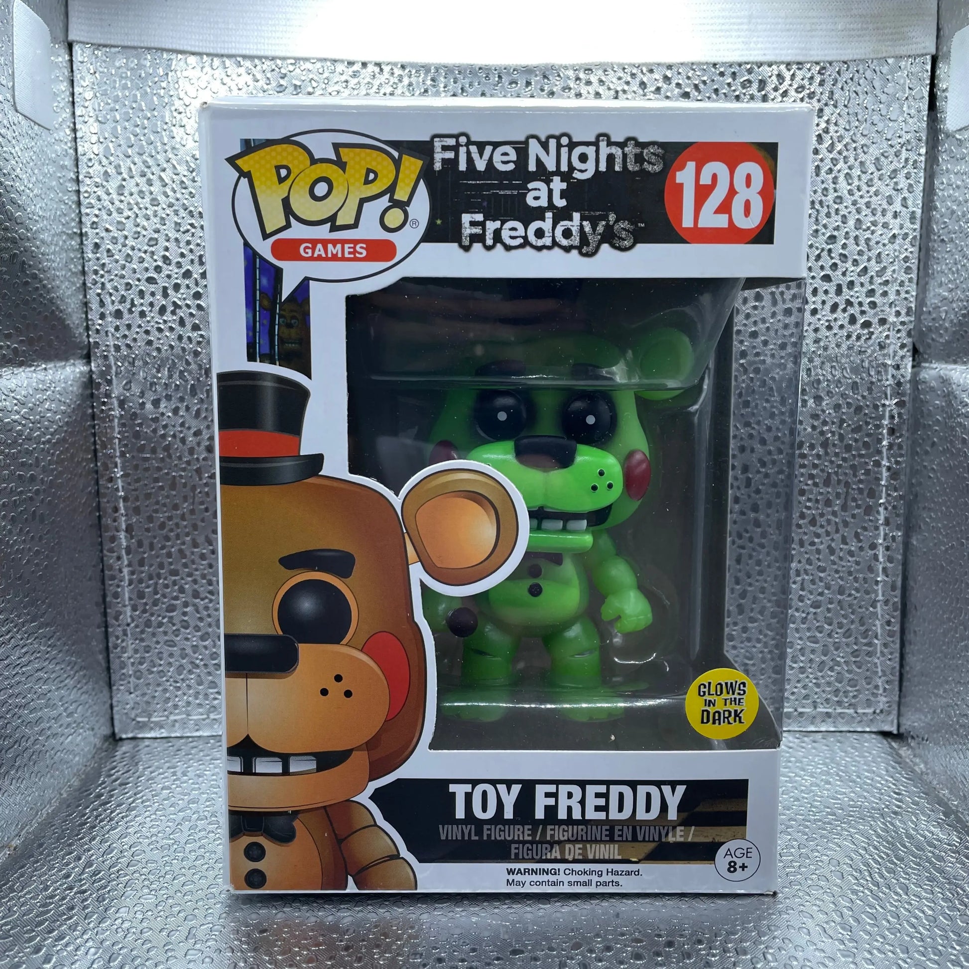 Funko Pop! Games Toy Freddy Five Nights At Freddy's GITD Glow 128 FRENLY BRICKS - Open 7 Days