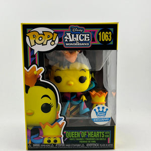Funko POP! Disney Alice In Wonderland - Queen Of Hearts With Hearts #1063 - Exclusive FRENLY BRICKS - Open 7 Days