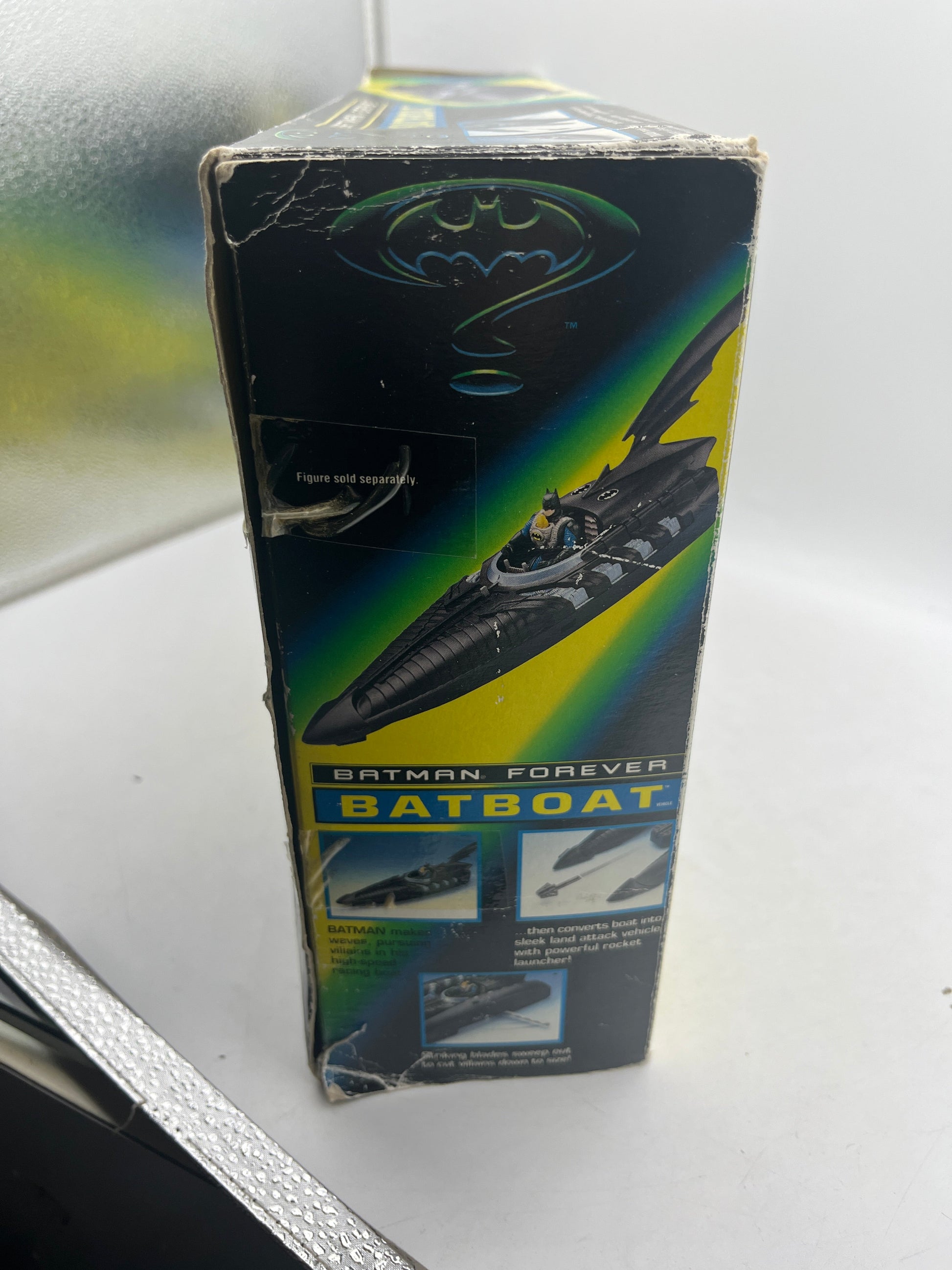 Batman Forever Batboat Action Figure Vehicle 1995 Kenner FRENLY BRICKS - Open 7 Days