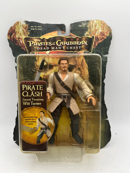 2006 Pirates of The Caribbean Dead Man's Chest Will Turner Pirate Clash Figure - Sealed FRENLY BRICKS - Open 7 Days