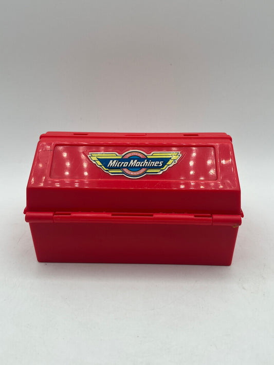 Vintage Galoob Micro Machines Mini Speed Shop Toolbox FRENLY BRICKS - Open 7 Days