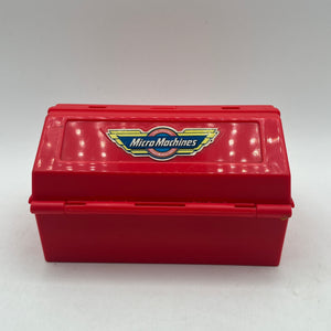 Vintage Galoob Micro Machines Mini Speed Shop Toolbox FRENLY BRICKS - Open 7 Days