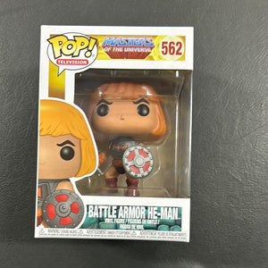 Pop Vinyl 562 Masters of the Universe￼ Battle Armour￼He-Man FRENLY BRICKS - Open 7 Days