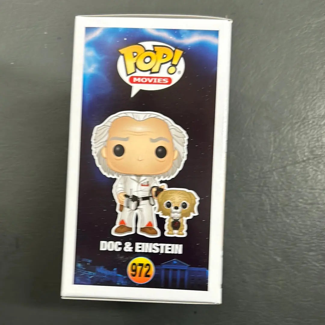 Back to the Future Doc with Einstein 972 Funko Pop Vinyl FRENLY BRICKS - Open 7 Days