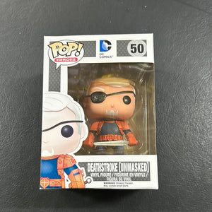 Deathstroke (unmasked) #50 Funko Pop Vinyl FRENLY BRICKS - Open 7 Days