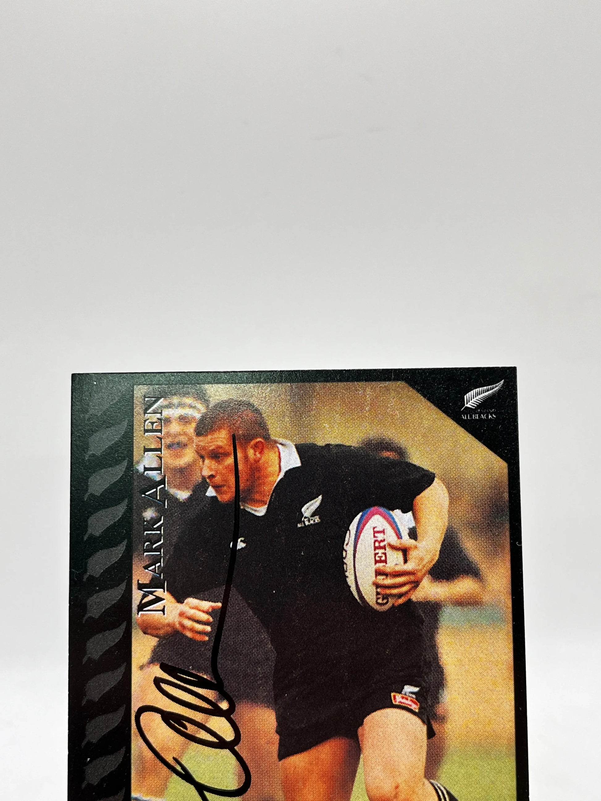 Mark “Bull” Allen Auto- 1995 Dynamic Marketing NZ All Blacks Rugby Union Card #1 FRENLY BRICKS - Open 7 Days