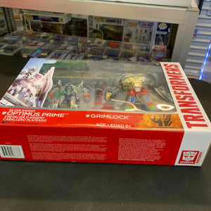 Transformers Age of Extinction AOE ~ Silver Knight Optimus Prime & Grimlock NIB FRENLY BRICKS - Open 7 Days