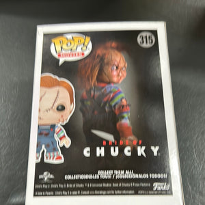 CHUCKY SCARRED #315 Bride of Chucky Funko Pop Vinyl FRENLY BRICKS - Open 7 Days