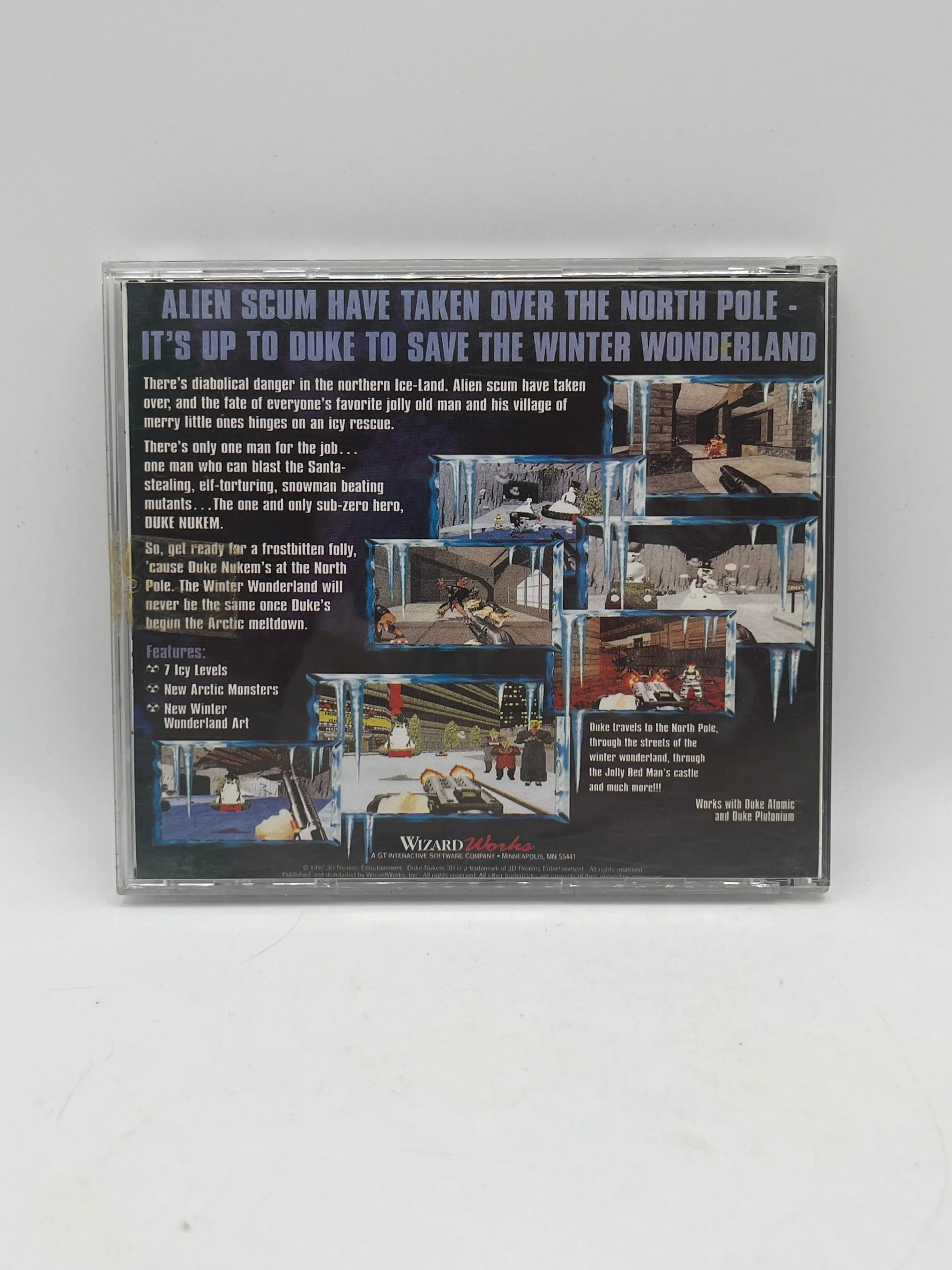 Duke Nukem 3D Nuclear Winter - PC DOS - 1997 -  W/ Manual, Disc And Case - Rare FRENLY BRICKS - Open 7 Days
