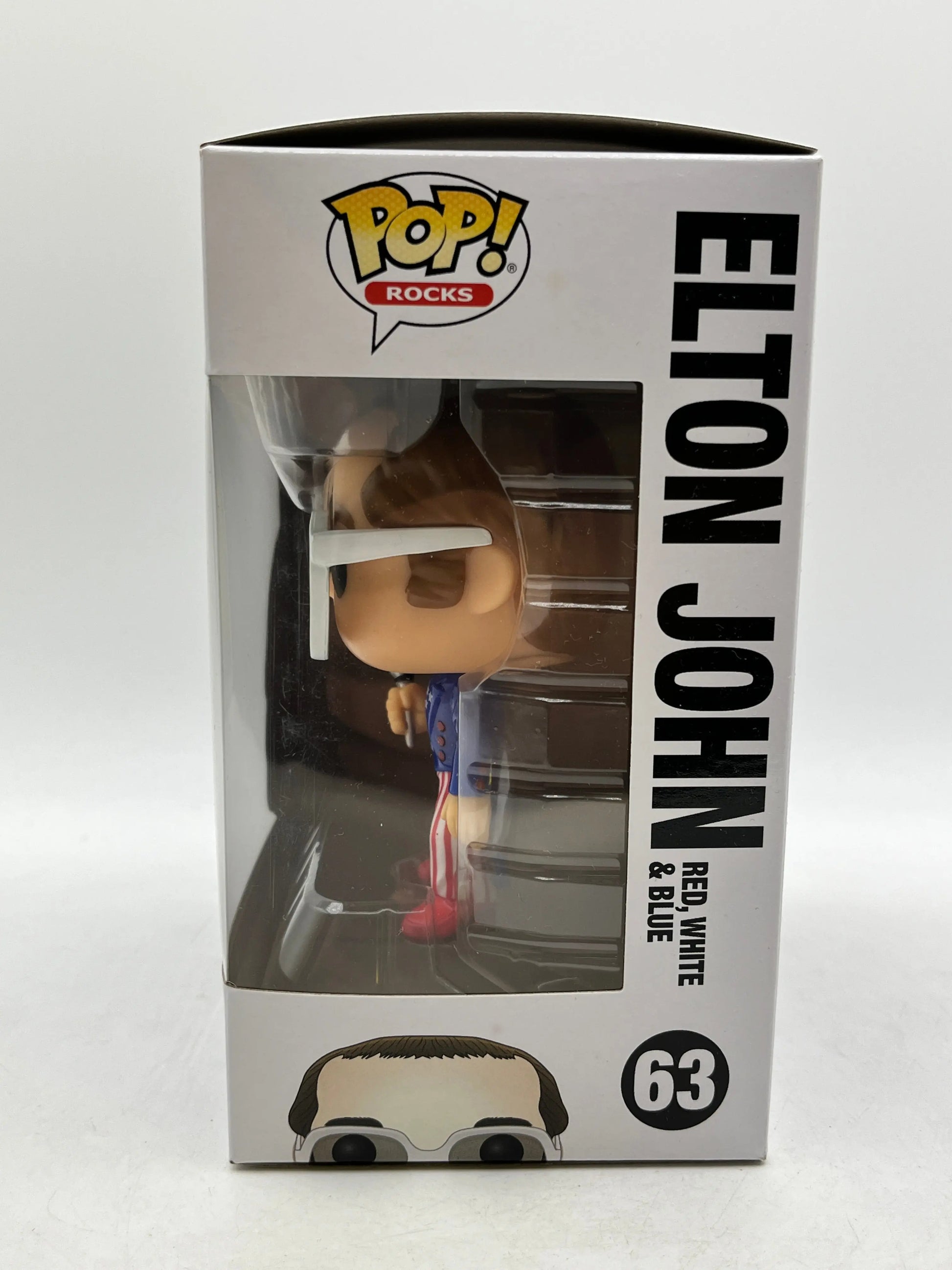 Funko POP! Rocks - Elton John - Elton John Red, White & Blue #63 - Vinyl Collectable FRENLY BRICKS - Open 7 Days