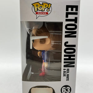 Funko POP! Rocks - Elton John - Elton John Red, White & Blue #63 - Vinyl Collectable FRENLY BRICKS - Open 7 Days