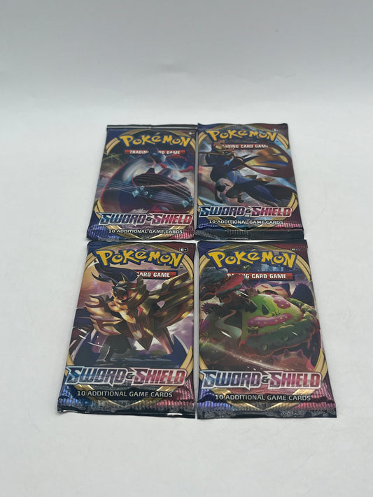 4x Pokemon Sword & Shield Booster Packs Full Art Set FRENLY BRICKS - Open 7 Days