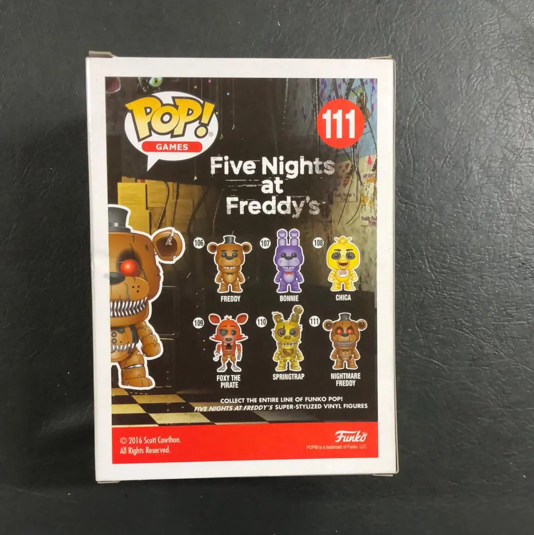 Funko Pop! Vinyl: Five Nights at Freddy's - Freddy Fazbear (Nightmare) (Glow) FRENLY BRICKS - Open 7 Days