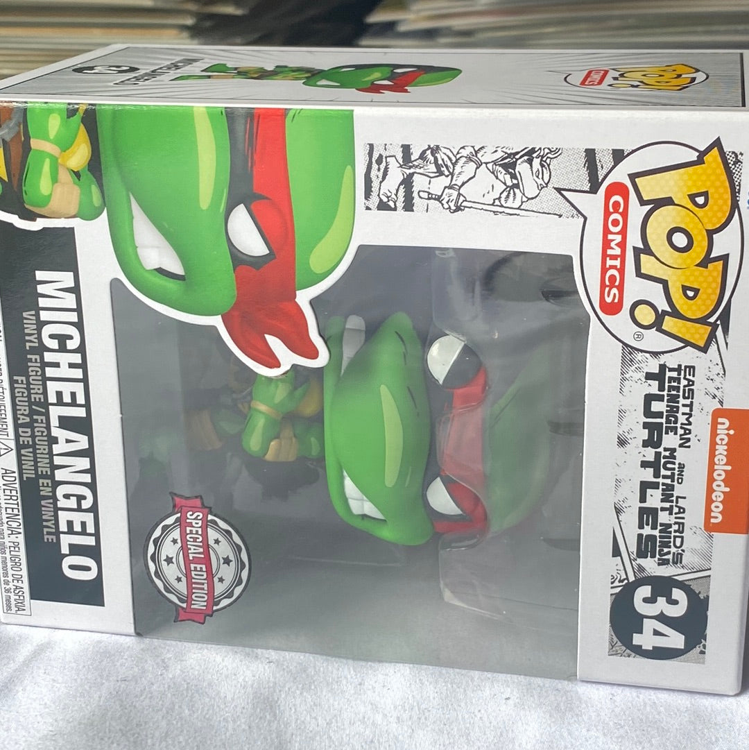 Funko POP! Michaelangelo #34 FRENLY BRICKS - Open 7 Days