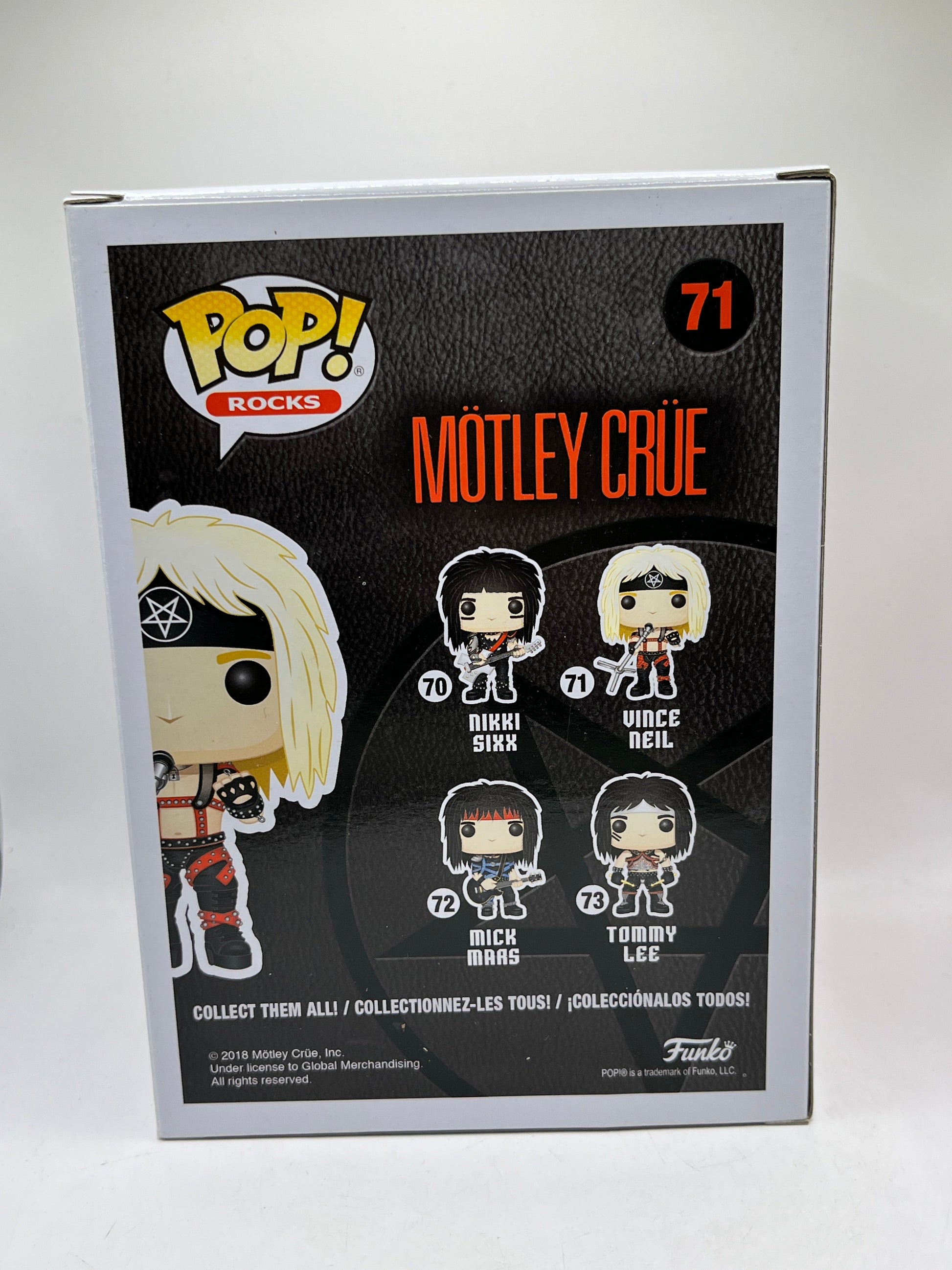 Funko POP! Rocks Motley Crüe - Vince Neil #71 - Vinyl collectable FRENLY BRICKS - Open 7 Days