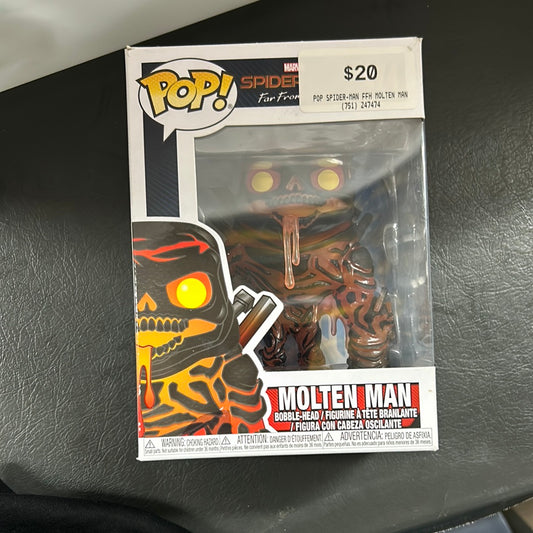 Funko POP Spiderman Far from Home Molten Man #474 Vinyl FRENLY BRICKS - Open 7 Days