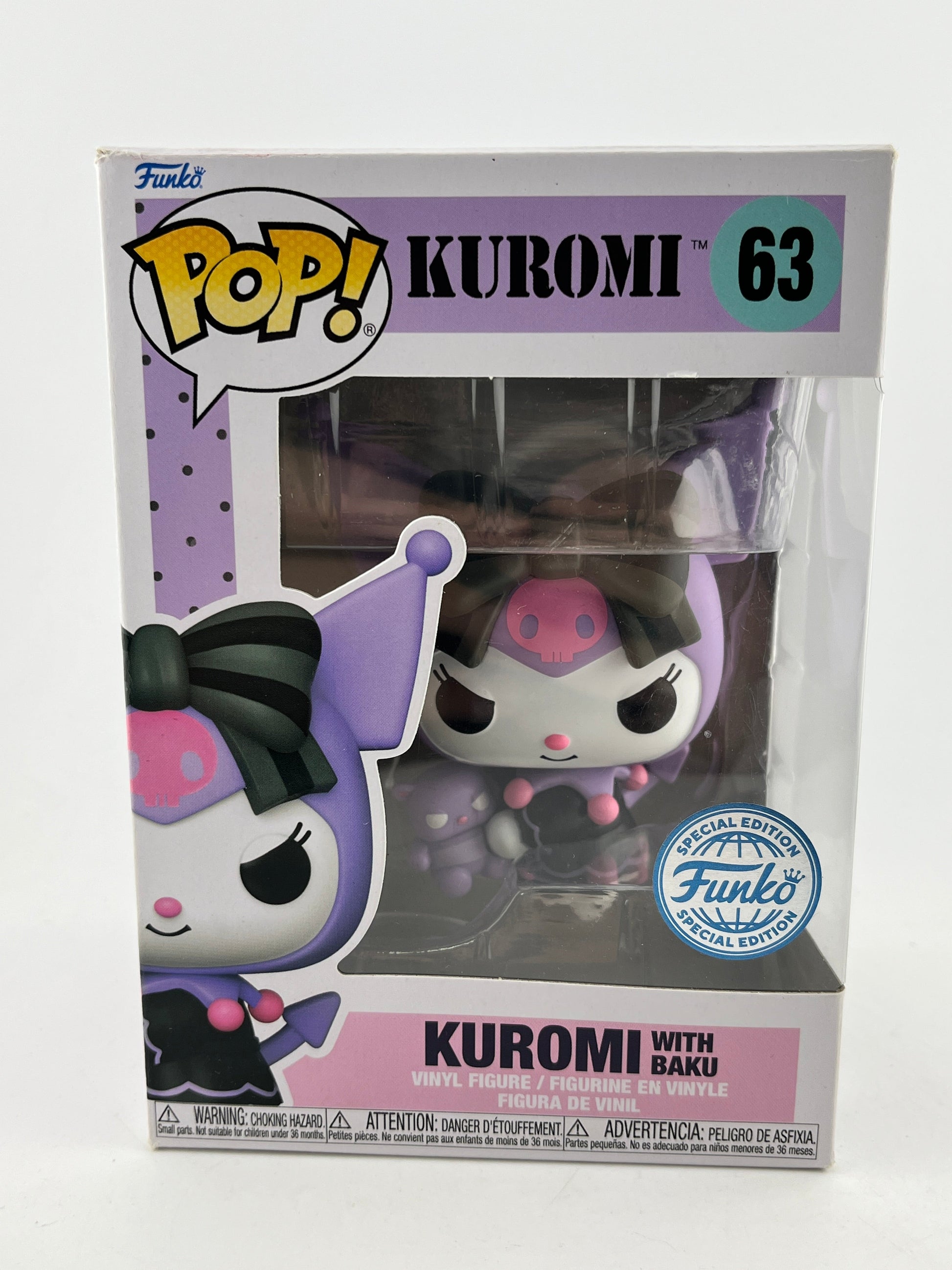 Funko POP! Kuromi - Kuromi With Baku #63 - Special Edition FRENLY BRICKS - Open 7 Days