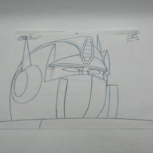 Optimus Prime Transformers Animation Production Cel & Drawing FRENLY BRICKS - Open 7 Days