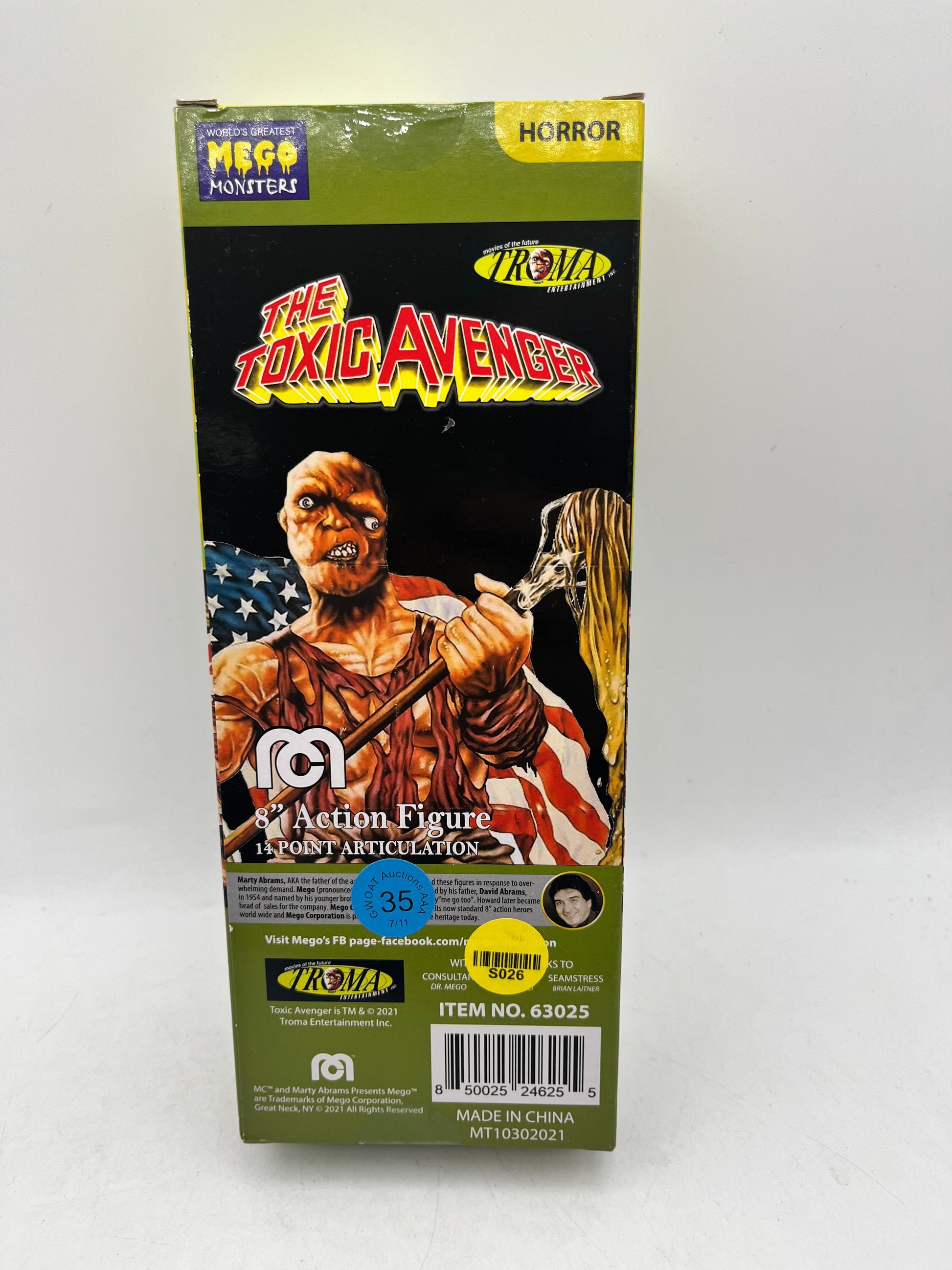 Mego The Toxic Avenger 8" Action Figure Horror Monsters Limited Edition NIB FRENLY BRICKS - Open 7 Days