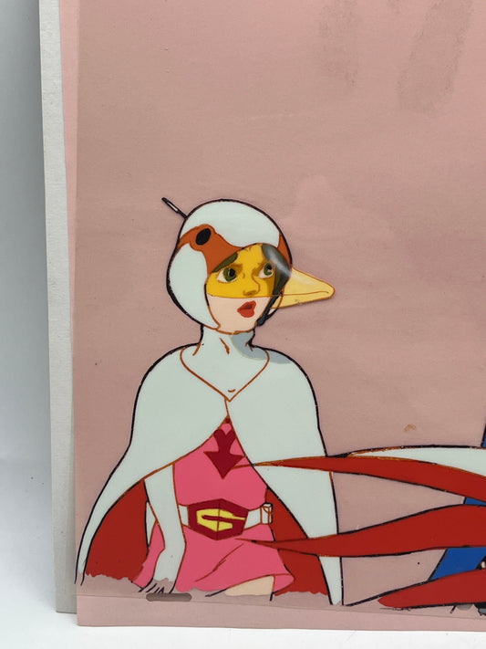 1970 Gatchaman Production Cel “Jun the Swan, Joe the Condor, and Ken the Eagle” FRENLY BRICKS - Open 7 Days