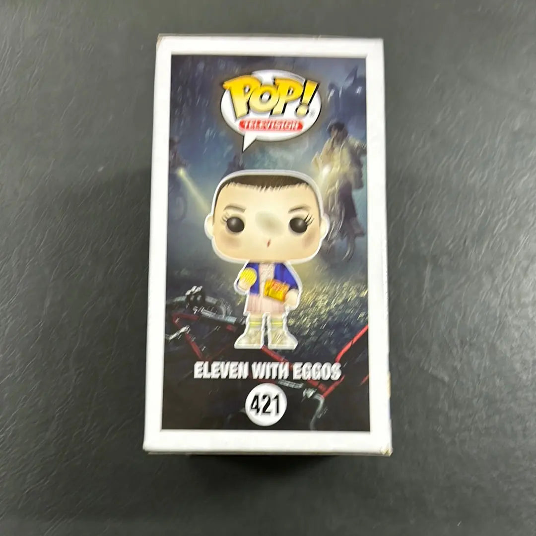 Eleven with Eggos 421 ~ Stranger Things ~ Funko Pop Vinyl ~ Netflix Television FRENLY BRICKS - Open 7 Days