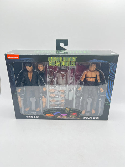 NECA TMNT 2021 Oroku Saki & Hamato Yoshi Teenage Mutant Ninja Turtles Movie 1990 FRENLY BRICKS - Open 7 Days