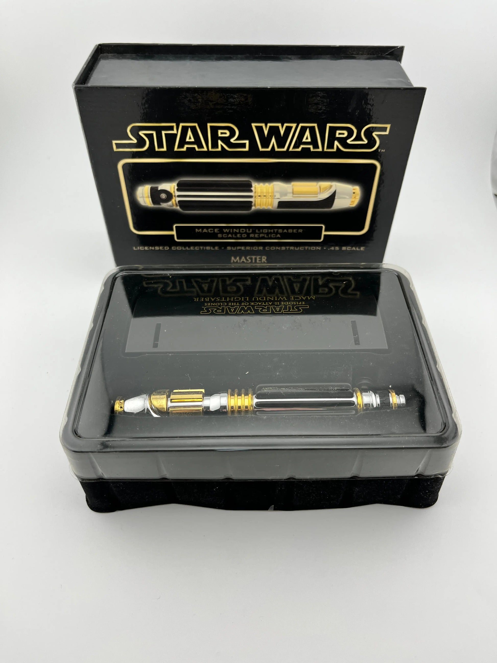 Master Replicas Star Wars Mace Windu Lightsaber Scaled Replica .45 Scale FRENLY BRICKS - Open 7 Days