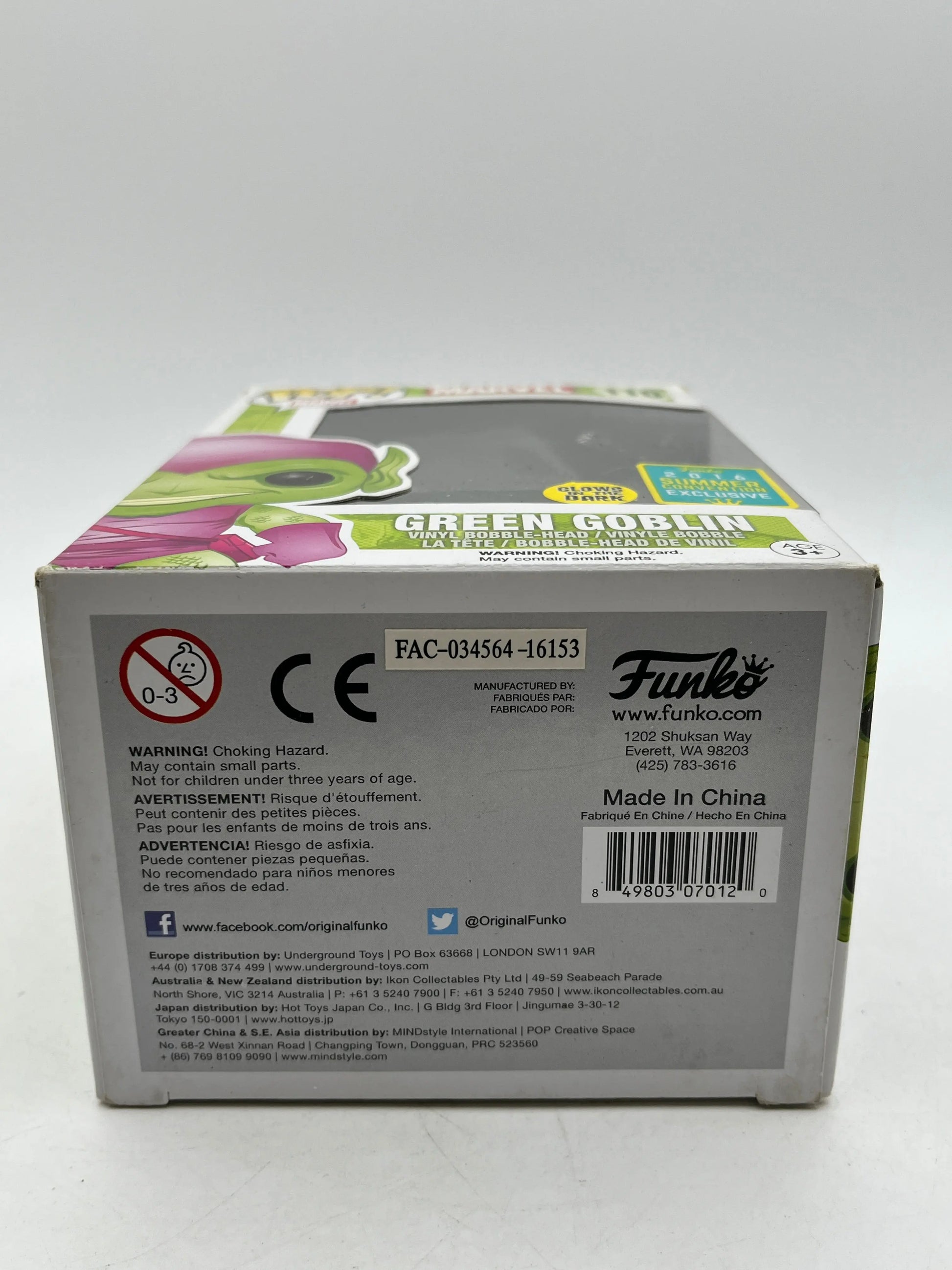 Funko POP! Marvel - Green Goblin #110 - Glow 2016 Summer Convention Exclusive FRENLY BRICKS - Open 7 Days