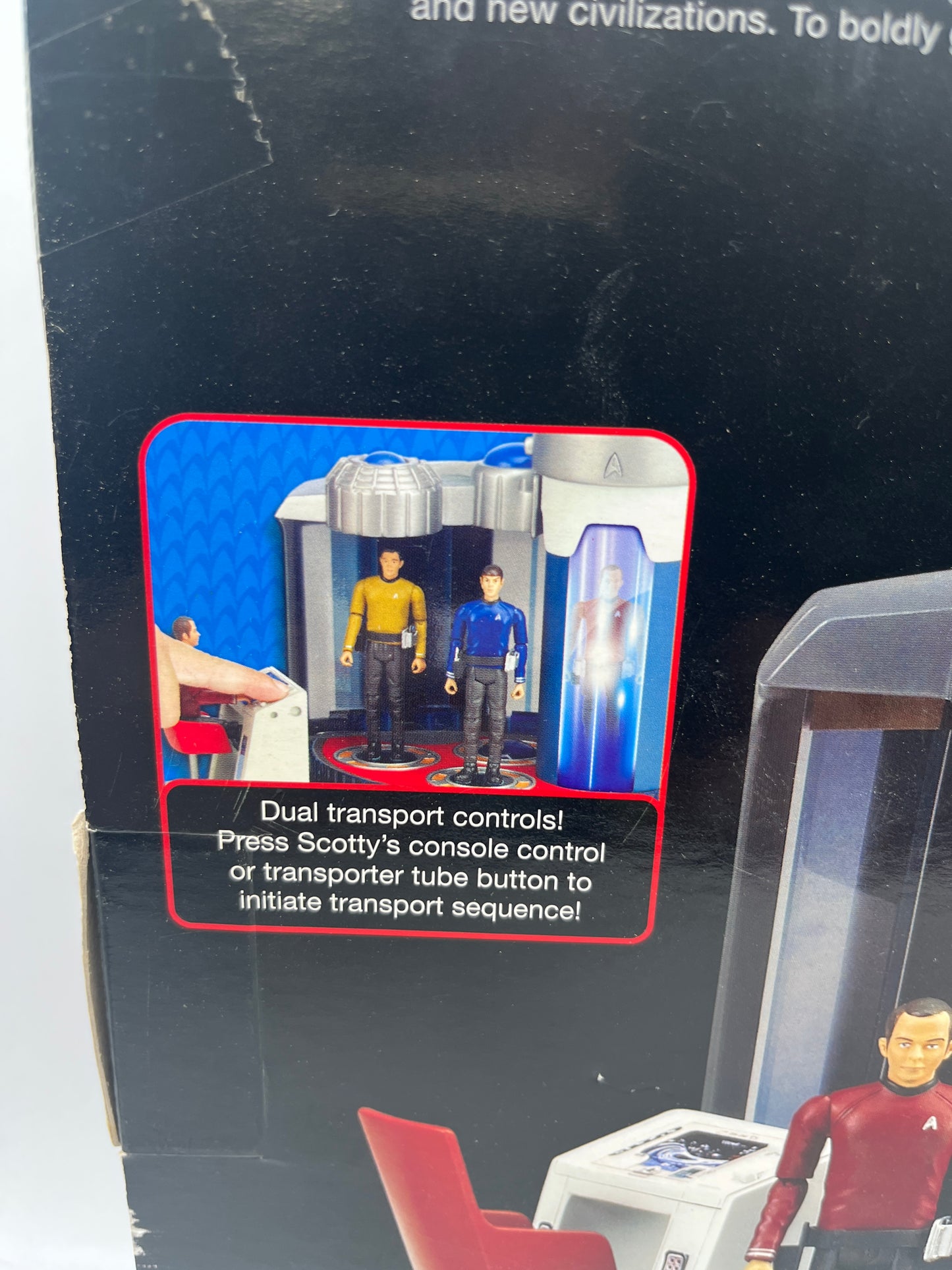Star Trek U.S.S. Enterprise Transporter Rook Playmates 2009 Set Scotty Figure