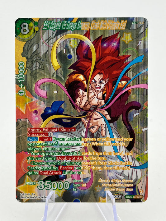 Dragon Ball - SS4 Gogeta VS Omega Shenron, Clash With Ultimate Evil - BT25-137 SPR FRENLY BRICKS - Open 7 Days