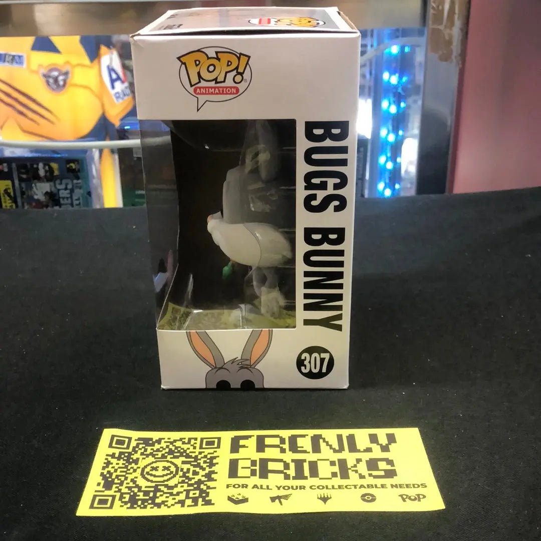 Funko Pop Looney Tunes Animation BUGS BUNNY #307 Flocked Vinyl Figure Protector FRENLY BRICKS - Open 7 Days