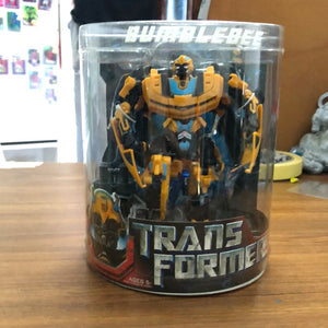 Transformers Movie Deluxe Exclusive Figure in Canister Bumblebee 2007 FRENLY BRICKS - Open 7 Days