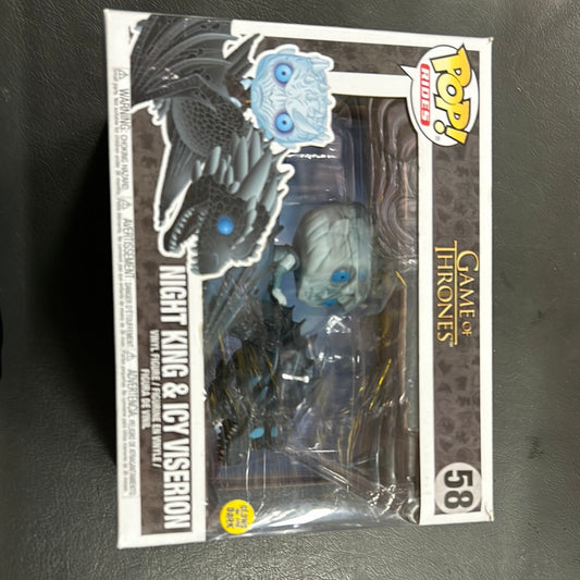 Night King & Icy Viserion #58 Pop! Rides Glow In The Dark FRENLY BRICKS - Open 7 Days