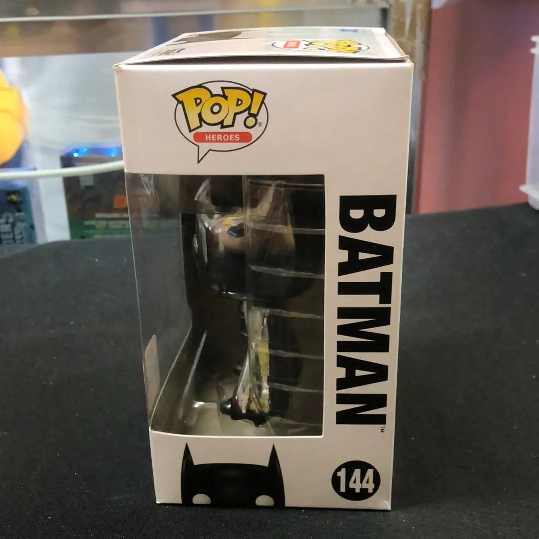 Batman Pop #144 Black Chrome - DC Super Heroes Funko Pop! Vinyl 2017 Fall Con FRENLY BRICKS - Open 7 Days