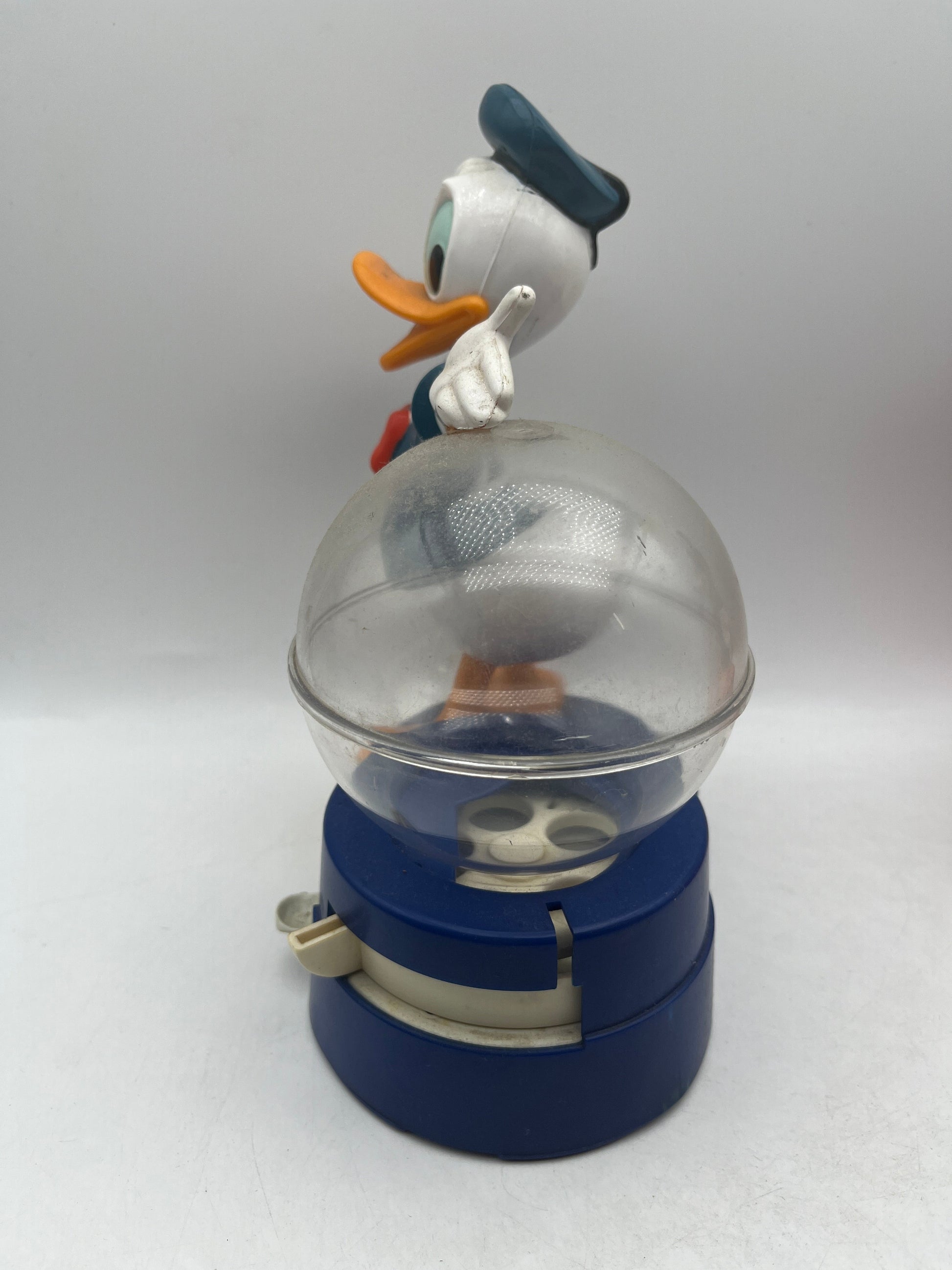 Rare Vintage 1988 Disney Donald Duck Gumball Machine Coin Bank Superior FRENLY BRICKS - Open 7 Days