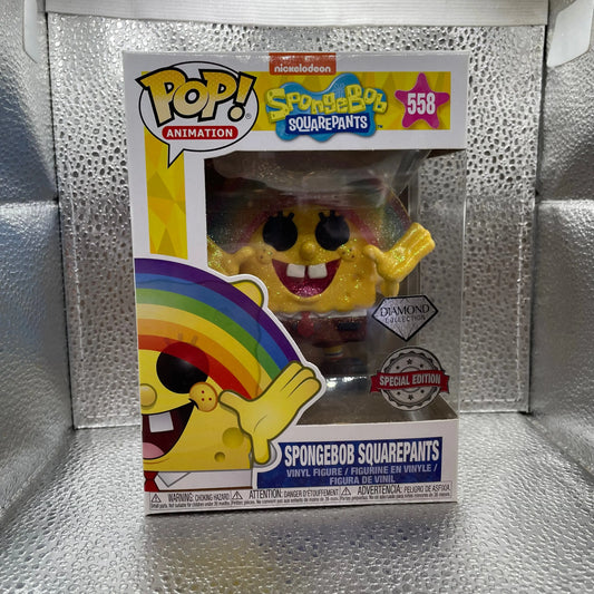 Funko Pop SpongeBob SquarePants #558 Special Edition Diamond Collection Vinyl FRENLY BRICKS - Open 7 Days