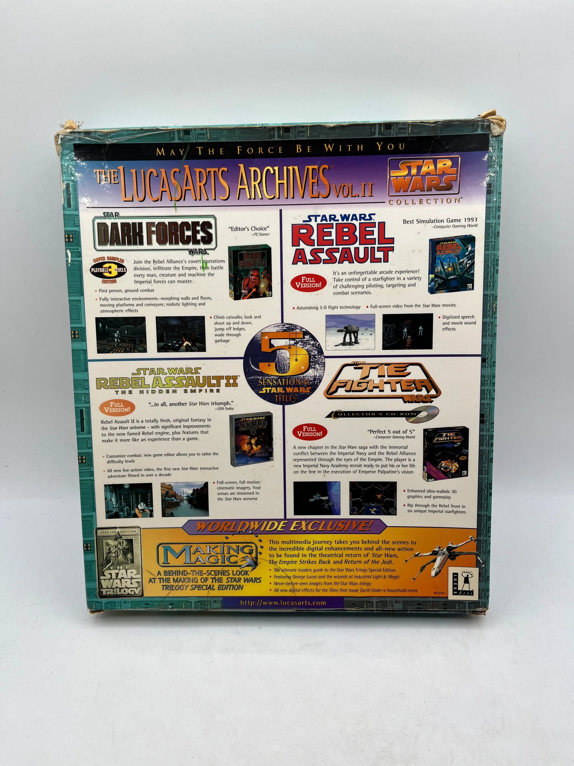 The LucasArts Archives Vol II - Star Wars Collection Big Box Mac Game Complete FRENLY BRICKS - Open 7 Days
