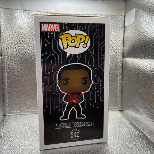 Funko Pop! Miles Morales (Gamer) 542 Chase Edition Exclusive + Protector FRENLY BRICKS - Open 7 Days