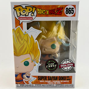 Funko POP! Animation Dragon Ball Z - Super Saiyan Goku With Energy #865 - Glow Chase FRENLY BRICKS - Open 7 Days