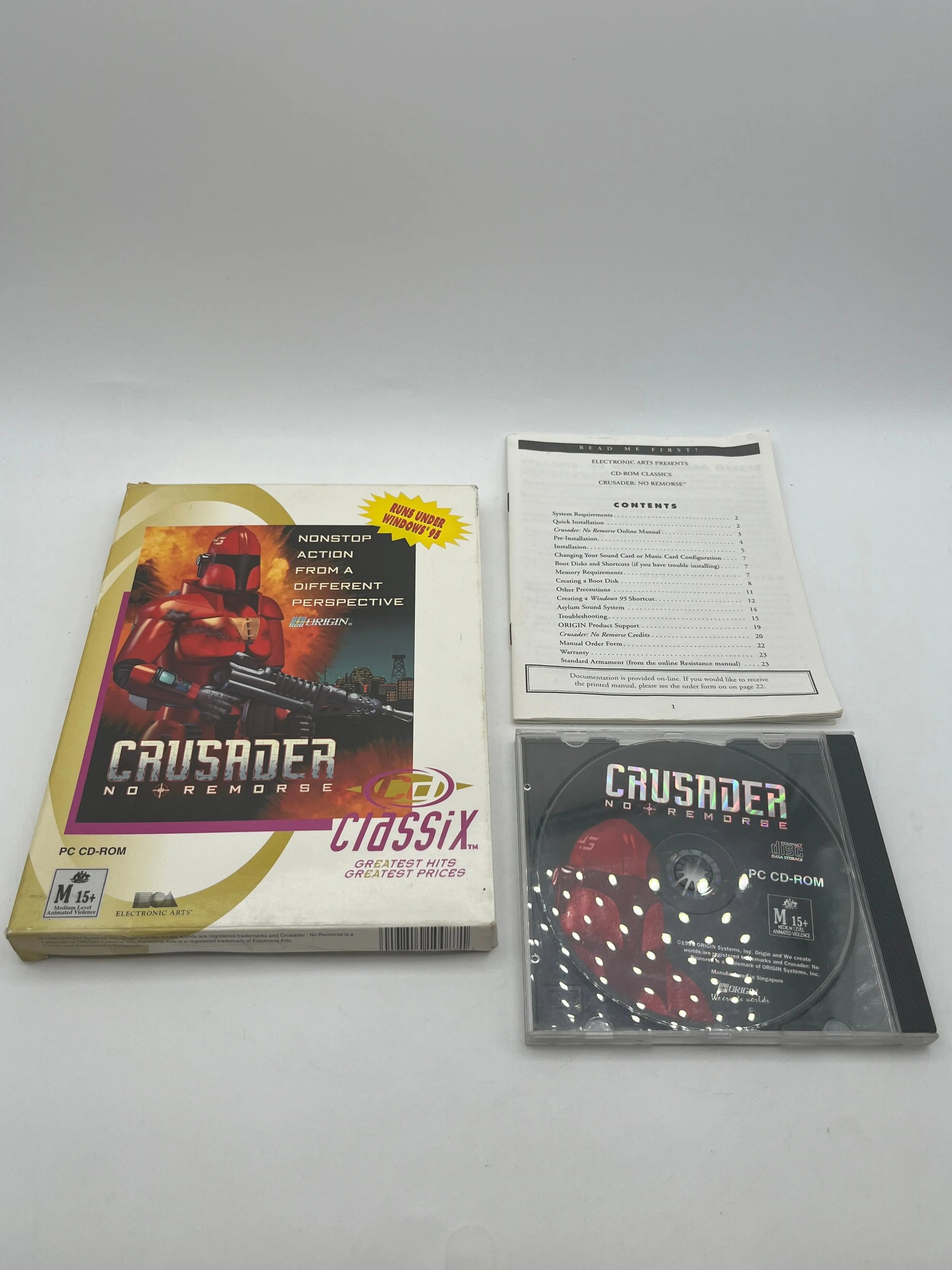 Electronic Arts CRUSADER: NO REMORSE (PC Game - 1995) Vintage +combinedshipping FRENLY BRICKS - Open 7 Days