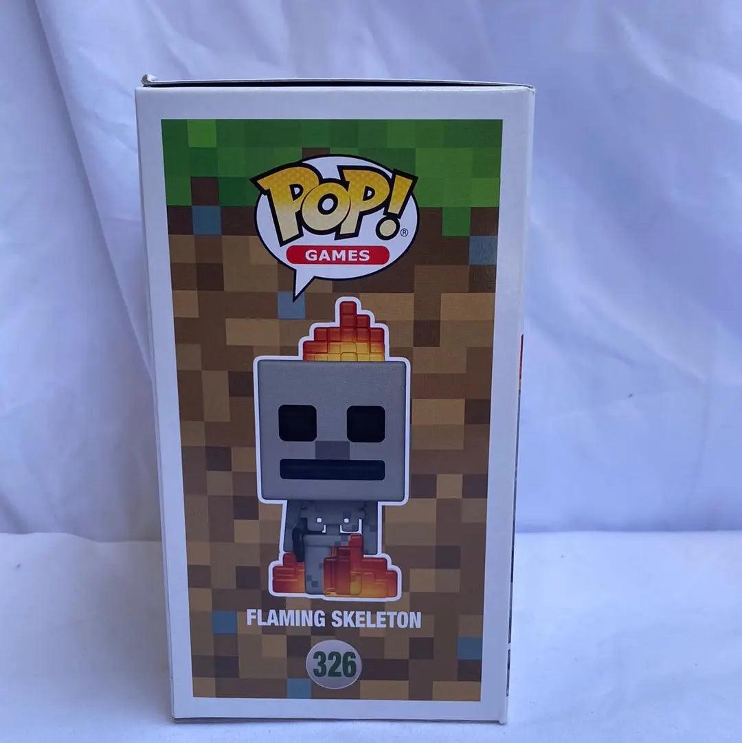 Funko POP! Minecraft - Flaming Skeleton #326 power wing - FRENLY BRICKS - Open 7 Days