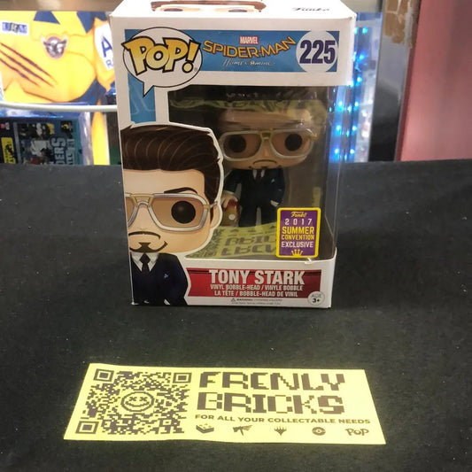 Funko Pop! Marvel Spider-Man Home Coming Tony Stark Summer Convention  #225 FRENLY BRICKS - Open 7 Days