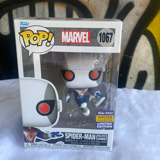 Funko POP! Spider-Man #1067 bug eyes armor FRENLY BRICKS - Open 7 Days