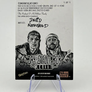 2023 UD Skybox Jay And Silent Bob Reboot - David Newbold Sketch 1/1 FRENLY BRICKS - Open 7 Days