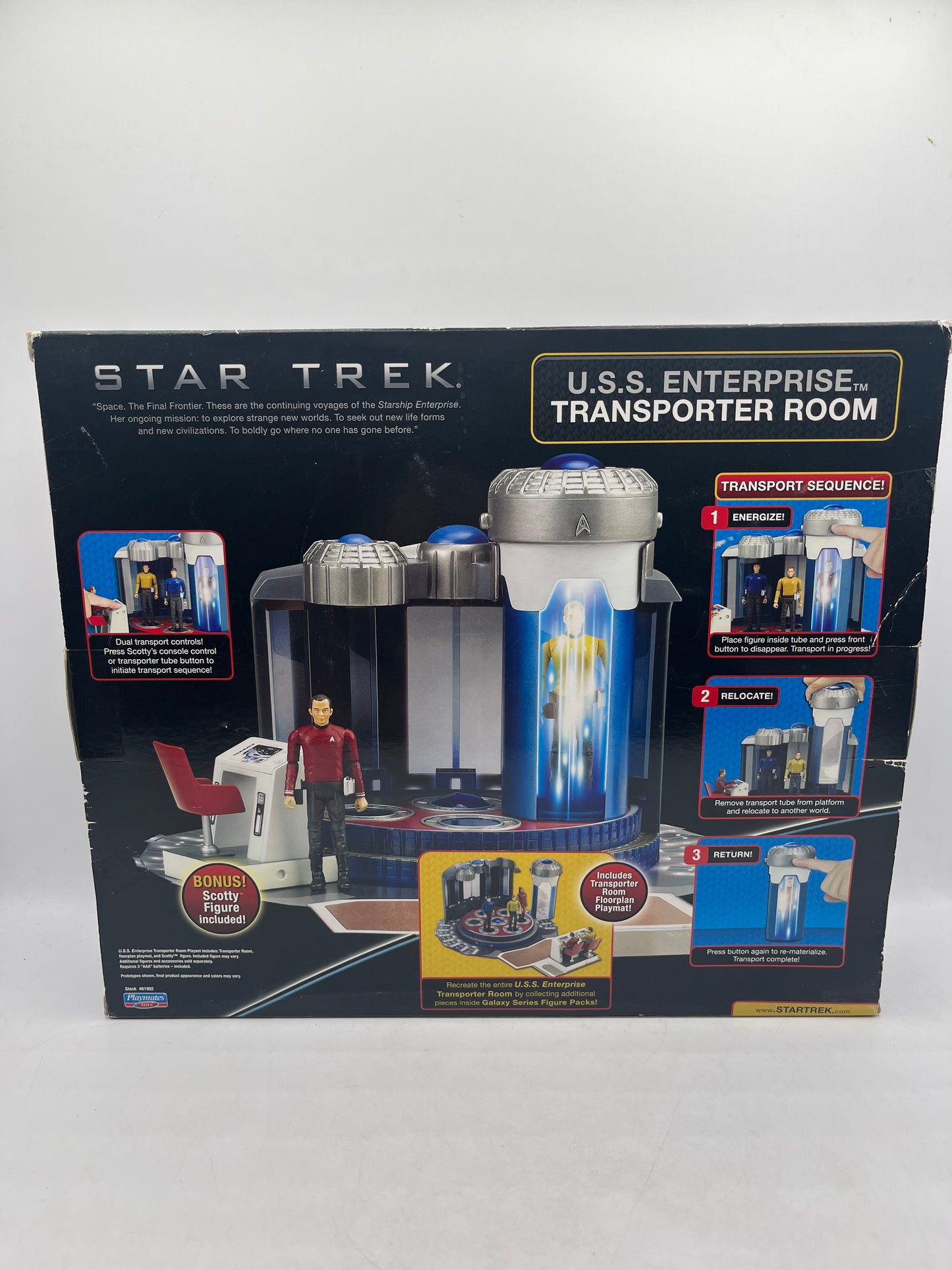 Star Trek U.S.S. Enterprise Transporter Rook Playmates 2009 Set Scotty Figure