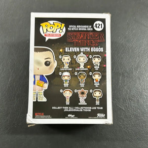 Eleven with Eggos 421 ~ Stranger Things ~ Funko Pop Vinyl ~ Netflix Television FRENLY BRICKS - Open 7 Days