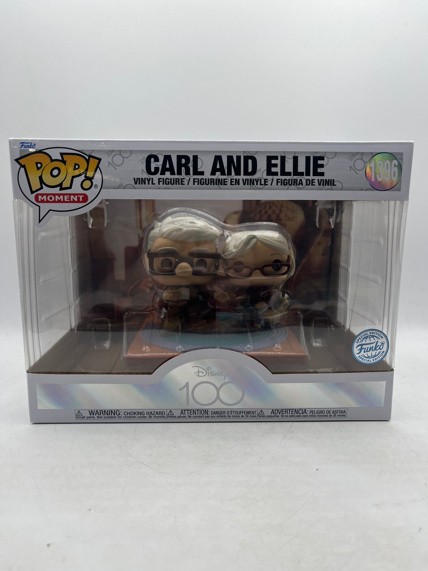 Funko Pop Moments Disney Pixar #1396 UP Carl and Ellie, Disney 100 Exclusive