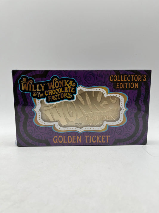 Willy Wonka & The Chocolate Factory - Golden Ticket Replica - Collectors Edition - Numbered FRENLY BRICKS - Open 7 Days